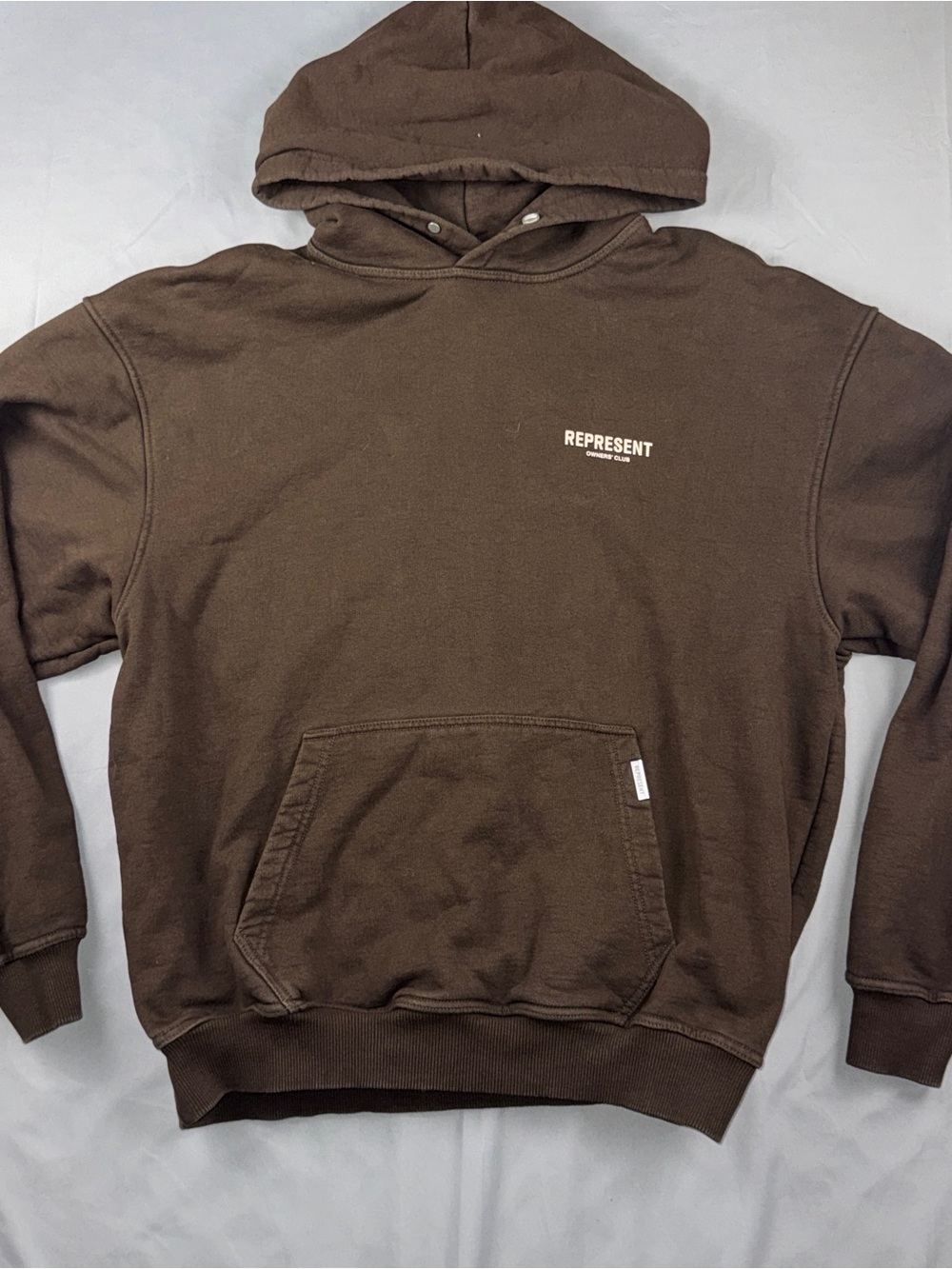 Represent Hoodie Mens Medium Brown Owners Club Pullover Portugal Sweatshirt